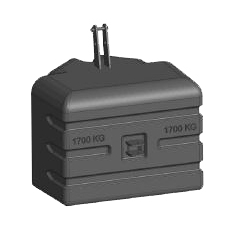 Frontgewicht TW-B 1700 kg, SchwarzKat. 3 Tenwinkel 