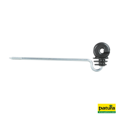 Lot de 10 isolateurs annulaires à distance sur tige métallique 20 cm - PATURA