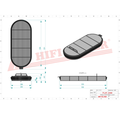 Filtre à air sécurité adaptable HIFI FILTER SA16842