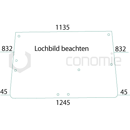 Vitre arrière de cabine pour tracteur JOHN DEERE AL70847 adaptable