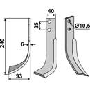 Fräsmesser Links 240 x 40 Valpadana Nachbau