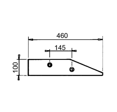 Anlage Pflug rechts und links RABE 2701.15.00 Nachbau