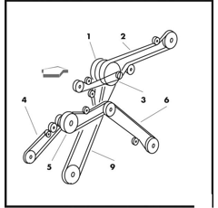 Courroie trapézoïdale pour moissonneuse batteuse NEW HOLLAND 84817623 adaptable