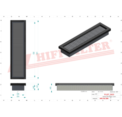 Filtre à air adaptable HIFI FILTER SC70174