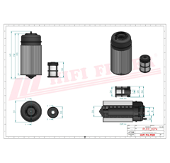 Filtre à gasoil adaptable HIFI FILTER KN70416