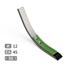 Soc pour fissurateur carbure et rechargement PÖTTINGER 9791.50.070.0 adaptable