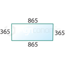 Heckscheibe - Landmaschine CASE IH 1981934C1 - Nachbau