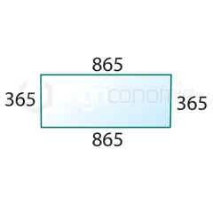 Heckscheibe - Landmaschine CASE IH 1981934C1 - Nachbau