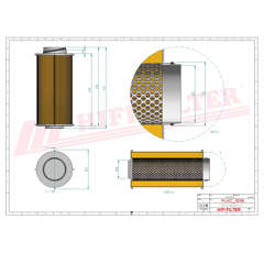 Filtre hydraulique adaptable HIFI FILTER SH66263