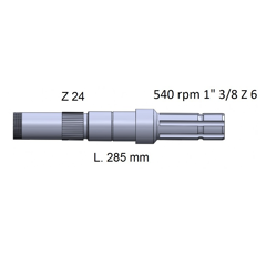 Arbre prise de force pour tracteur FIAT/SOMECA 4998230 adaptable