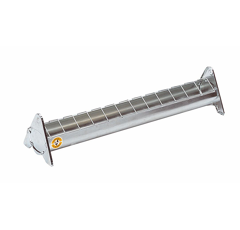 Mangeoire en acier galvanisé à grille mobile 50 cm pour 20 poussins - CHICK'A