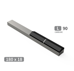 Mise à souder 2 plaquettes carbure avec manchon TOUTES MARQUES 180x18 mm adaptable