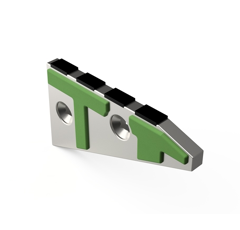 Nez de contre-sep Droit avec plaquettes carbure et rechargement RABEWERK 2751.02.05 adaptable