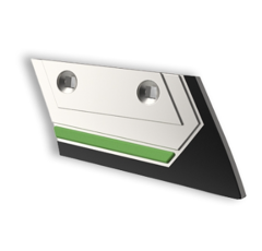 Soc de rasette Droit avec plaquettes carbure et rechargement PÖTTINGER 921.05.225.1 adaptable