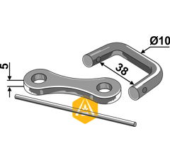 Kettenschloss Ø 10 mm für Düngerstreukette Nachbau  
