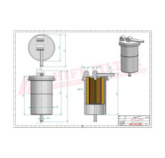 Filtre à gasoil adaptable HIFI FILTER SN24V