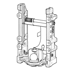 Lagerbock, 330 S32,John Deere 3 in 1 inkl. waagrechter Kugel 80   