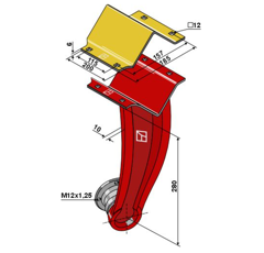 Bras support de disque VADERSTAD 155883 adaptable - BlackSteel©