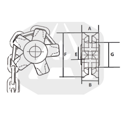 Noix dégagement acier 12 x 36 mm adaptable