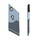 Pointe Droite carbure et rechargement pour charrue LEMKEN 3364054 adaptable - BlackSteel©