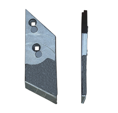 Pointe Droite carbure et rechargement pour charrue LEMKEN 3364054 adaptable - BlackSteel©