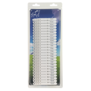 Lot de 100 boucles pour marquage blanc 30 x 10 mm - UKAL