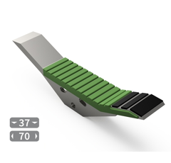 Sabot de décompacteur carbure, plaquettes arrière et rechargement MASCHIO GASPARDO R17220370 adaptable