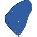 Streichblech-Hinterteil - links 3441031M Lemken by Muzzi Industrie