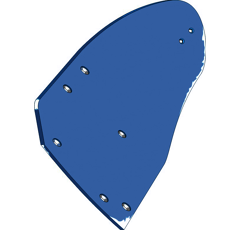 Streichblech-Hinterteil - links 3441031M Lemken by Muzzi Industrie