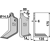 Lame droite 175 x 80 x 6 mm pour Fraise/Rotavator MASCHIO/GASPARDO 02108430 adaptable - Blacksteel©
