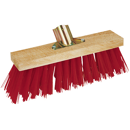 Balai pvc 60 cm rouge sans manche
