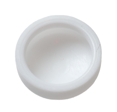 Kennzeichenkappe weiss kleine Ausführung für KZS - 100 Stk.