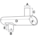 Pot d'échappement pour CASE IH A184475 adaptable