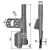 Soc gauche pour semoir VÄDERSTAD 432118 adaptable - BlackSteel©