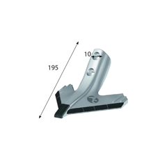 Soc triangulaire AGRICARB 195 mm pour déchaumeur KOCKERLING adaptable