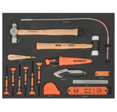 Werkstattwagen, 6 Schubladen, schwarz, inklusive Werkzeug, 198-tlg, BAHCO