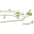 Dent de faneuse KRONE gauche int. 1532332 gw347g adaptable