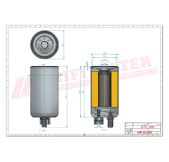 Filtre à gasoil adaptable HIFI FILTER SN70256