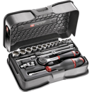Coffret de 19 pièces douilles et accessoires 1/4" | FACOM