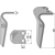 Dent droite pour herse rotative PEGORARO 007869 adaptable 