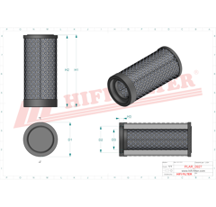 Filtre à air primaire adaptable HIFI FILTER SA16513