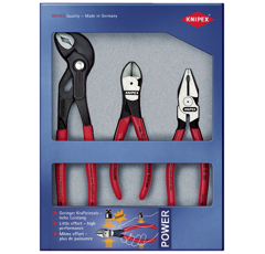 Lot de 3 pinces : multiprise, universel et coupante - KNIPEX