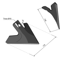 Soc de bineuse pour KONGSKILDE 3557640217628 adaptable
