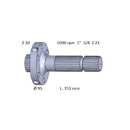Arbre de prise de force 153 mm pour machine agricole FENDT 926150220041 - 926150220040 adaptable