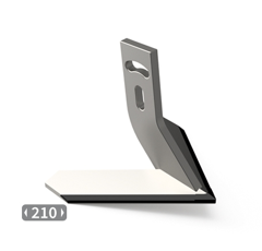 Aileron avec plaquettes carbure pour bineuse CARRÉ 50411254 adaptable