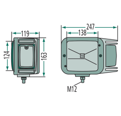 Phare gauche pour chargeur télescopique SCHÄFFER 870.014.008 adaptable