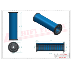 Filtre à air sécurité adaptable HIFI FILTER SA16966