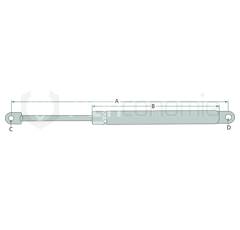 Vérin à gaz STABILUS pour machine agricole CASE IH 3234163R1 adaptable