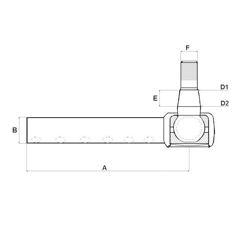 Rotule de direction pour tracteur JOHN DEERE AL82825 adaptable