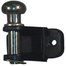 Chape d'attelage mixte avec axe équipé d'une rotule Ø 50 adaptable